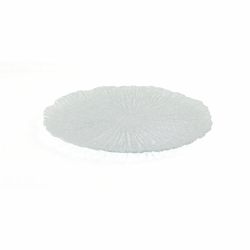 Flat plate Quid Mar De Viento Transparent Glass Ø 28 cm (6 Units) (Pack 6x)