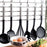 Spatula Quid Habitat Black Steel Plastic 36 x 7 x 6 cm