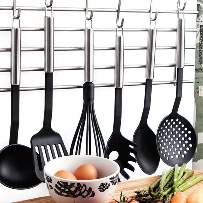 Spatula Quid Habitat Black Steel Plastic 36 x 7 x 6 cm