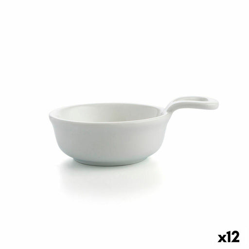 Bowl Quid Select Mini Ceramic White 8,5 cm (12 Units)