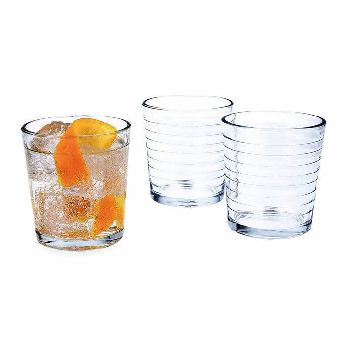 Set of glasses Quid Diana Transparent Glass 3 Pieces 260 ml