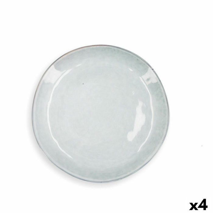 Deep Plate Quid Boreal Blue Ceramic Ø 27 cm 27 cm (4 Units) (Pack 4x)