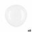 Flat plate Quid Boreal White Glass Ø 30 cm (6 Units) (Pack 6x)