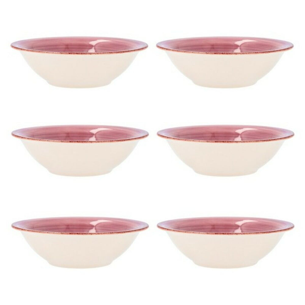 Bowl Quid Vita Pink Ceramic 6 Units (18 cm)