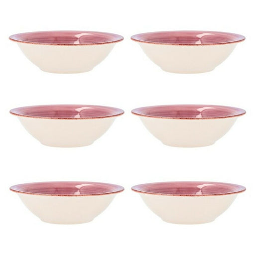 Bowl Quid Vita Pink Ceramic 6 Units (18 cm)