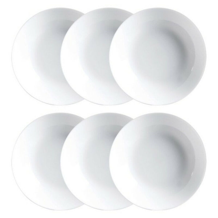 Plate set Luminarc Diwali 6 pcs White Glass