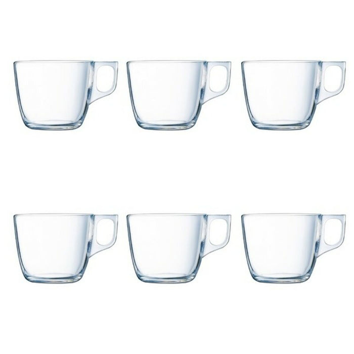 Piece Coffee Cup Set Luminarc 6 pcs Transparent (22 cl)