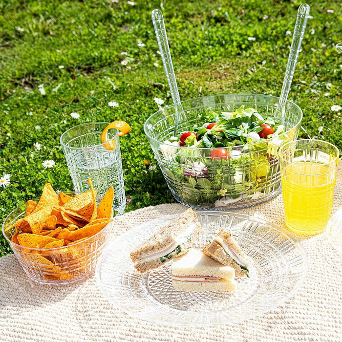 Salad serving utensils Quid Viba Transparent Plastic (28 x 6 x 0,5 cm) (2 pcs)