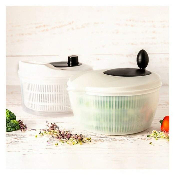 Salad Centrifuge Quid Ebano White Plastic (22,5 cm)