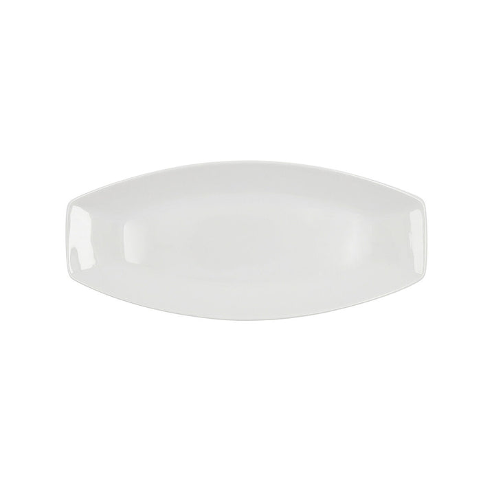 Serving Platter Quid Gastro White Ceramic 35,5 x 15,8 x 2,8 cm (6 Units) (Pack 6x)