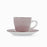 Set of Mugs with Saucers Quid Vita Morning Ceramic Pink (22 cl) (4 pcs)