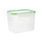 Hermetic Lunch Box Quid Greenery Transparent Plastic (3,7 L) (Pack 4x)