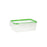 Lunch box Quid Greenery 1 L Transparent Plastic 13 x 18 x 6,8 cm - 1 L (4 Units) (Pack 4x)