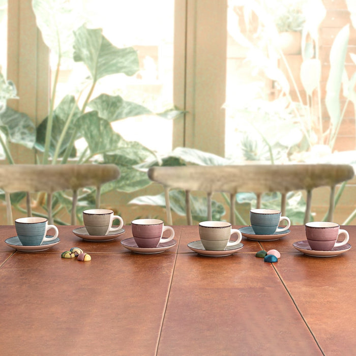 Piece Coffee Cup Set Quid Vita Morning 12 Pieces (90 ml)