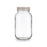 Jar Quid Moss Grey Glass 1 L (Pack 6x)