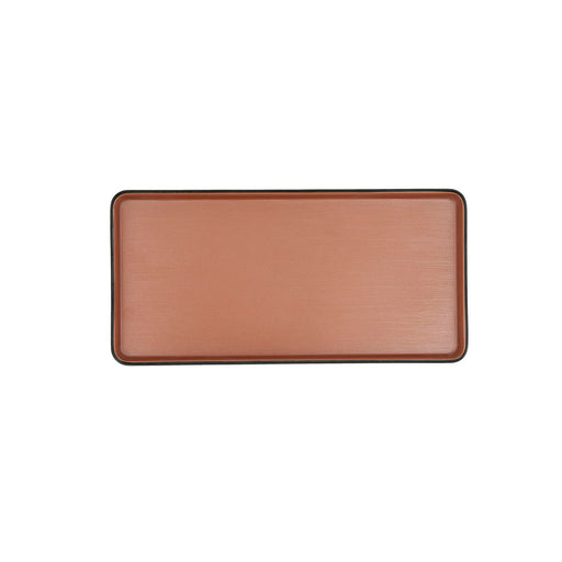 Snack tray Bidasoa Gio Terracotta Plastic 24 x 11,5 cm