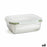 Hermetic Lunch Box Bidasoa Theo Rectangular 1,8 L 23 x 18 x 8 cm Metal (6 Units)