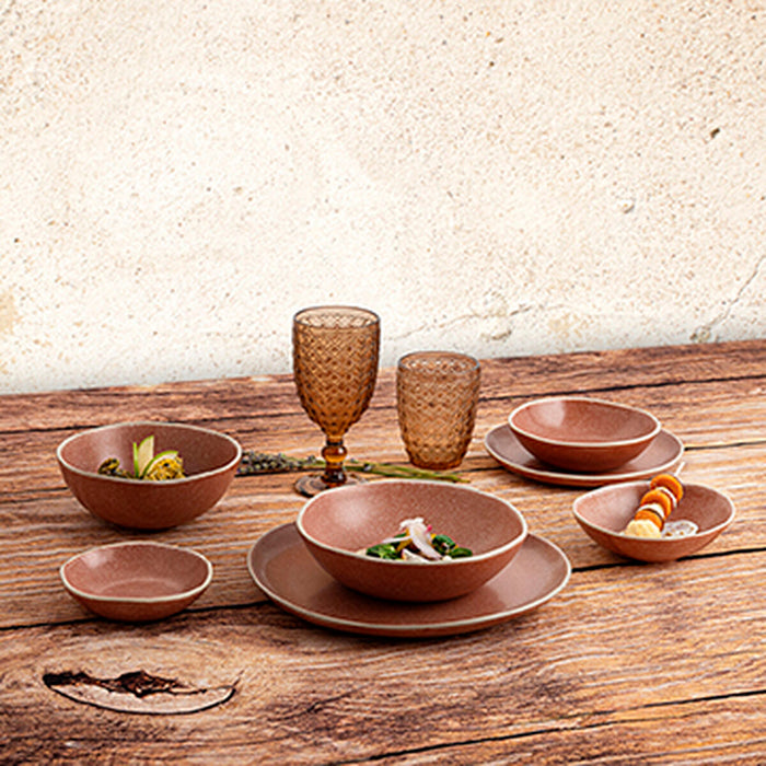 Bowl Bidasoa Gio 16 x 6,5 cm Ceramic Brown (6 Units)