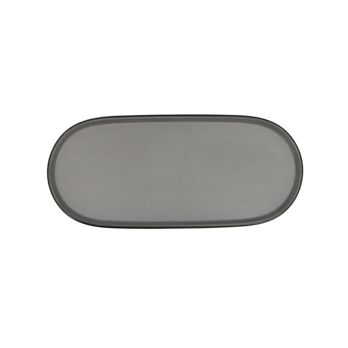 Snack tray Bidasoa Gio Grey Plastic 28 x 12 cm 12 Units