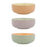 Snack Bowl Quid Vitamina Bicoloured Ceramic 11 x 11 x 4,5 cm