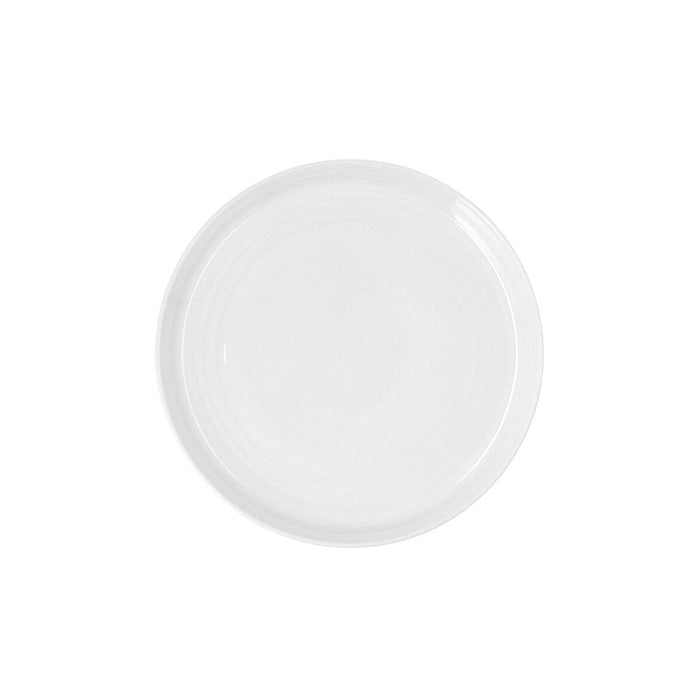 Flat plate Ariane Artisan Ceramic White Ø 27 cm (6 Units)