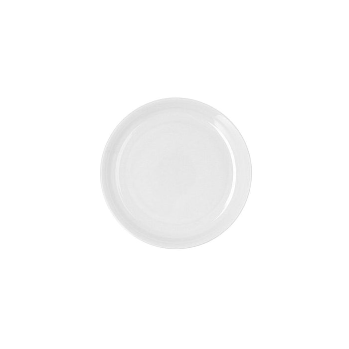 Flat plate Ariane Artisan Ceramic White Ø 21 cm (12 Units)