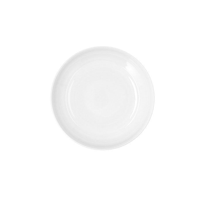 Deep Plate Ariane Artisan Ceramic White 25 cm (6 Units)