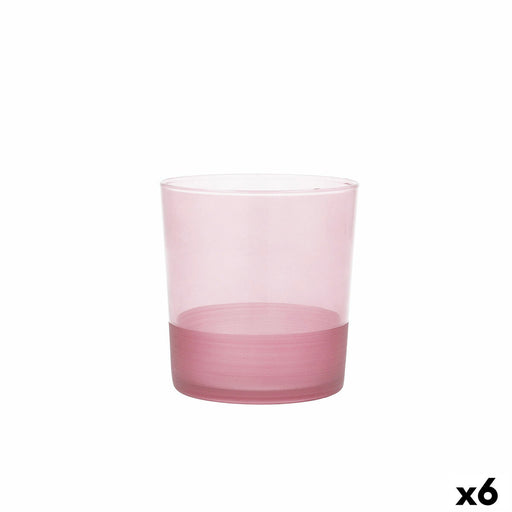 Glass Quid Pincel Pink Glass 380 ml (6 Units)