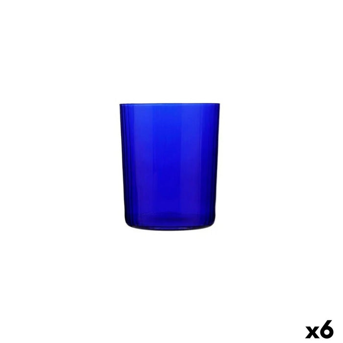 Glass Bohemia Crystal Optic Blue Glass 500 ml (6 Units)