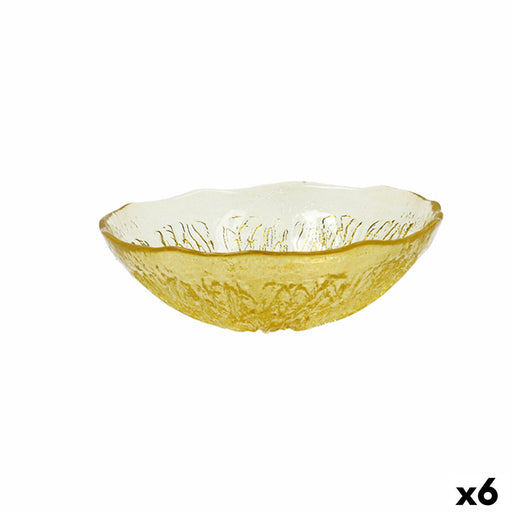 Bowl Quid Acid Lemon 15,5 x 5 cm Yellow Glass (6 Units)