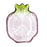 Plate Quid Acid Purple Pomegranate 21 x 17 x 5 cm Glass (6 Units)