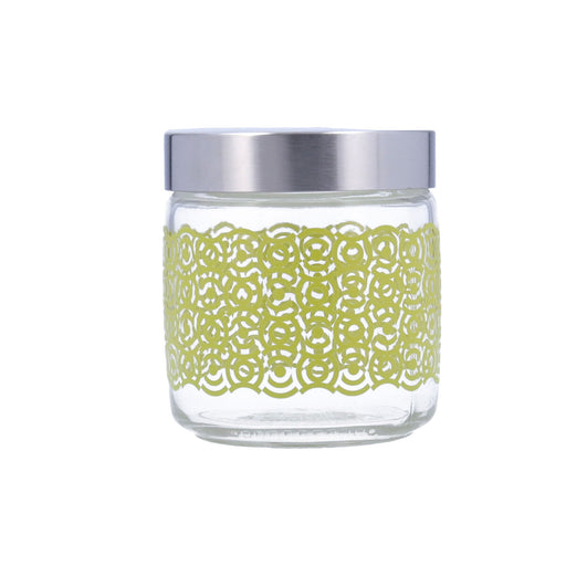 Jar Giara Circles Green Glass 750 ml