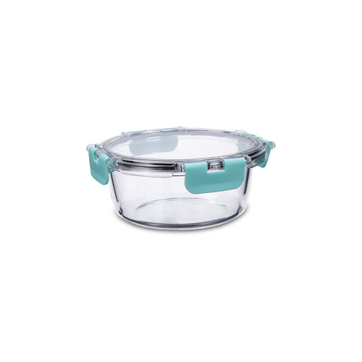 Hermetic Lunch Box Quid Purity Circular 640 ml Transparent Glass