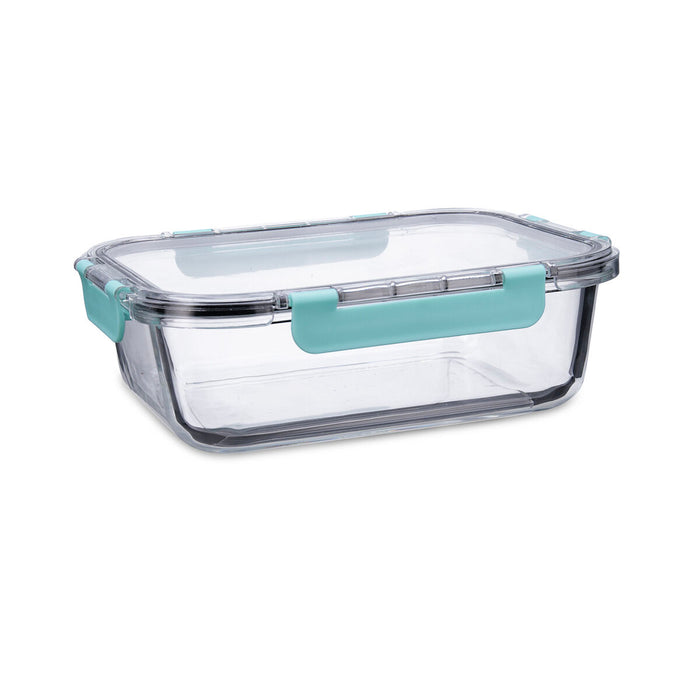 Hermetic Lunch Box Quid Purity Rectangular 1,5 L Transparent Glass