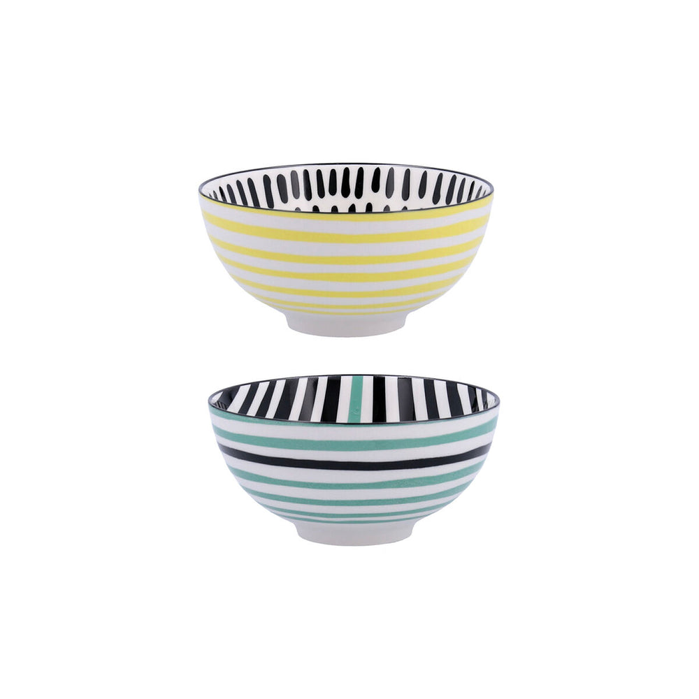 Bowl Bidasoa Zigzag Multicolour Ceramic 15 x 15 x 7,3 cm