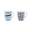 Cup Bidasoa Zigzag Multicolour Ceramic 2 Pieces 330 ml