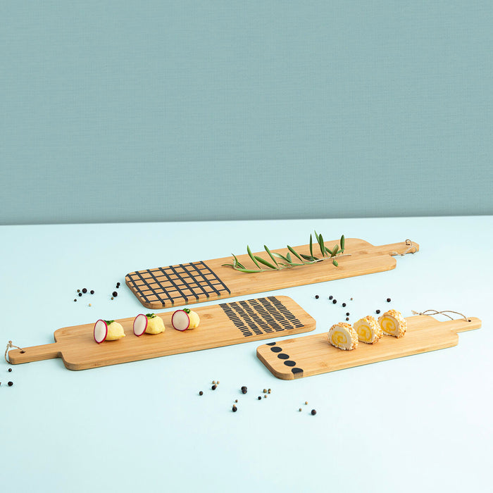 Serving board Bidasoa Zigzag Brown Wood 45 x 13 x 1 cm