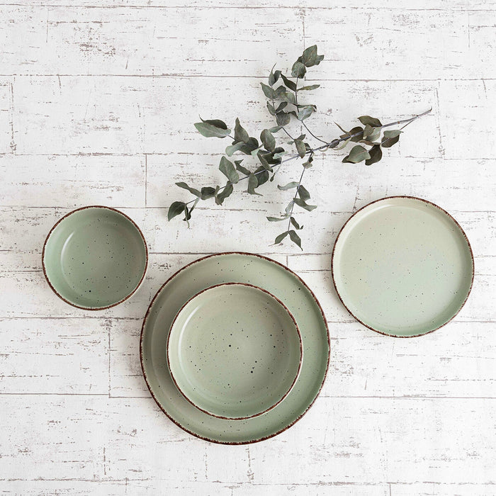 Bowl Quid Duna Green Ceramic 15 x 15 cm (6 Units)