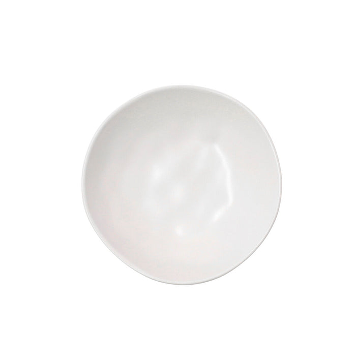 Deep Plate Bidasoa Cosmos White Ceramic Ø 22 cm