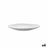 Flat Plate Bidasoa Cosmos White Ceramic 23 cm (6 Units)