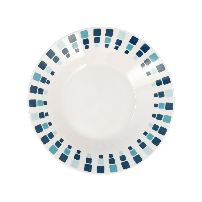 Deep Plate Quid Simetric Blue Ceramic Ø 20 cm