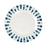 Flat Plate Quid Simetric Blue Ceramic Ø 23 cm