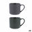 Cup Bidasoa Dark Moon XL Ceramic 540 ml (12 Units)