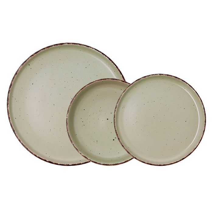 Dinnerware Set Quid Duna Green Ceramic 12 Pieces