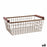 Multi-purpose basket Bidasoa Tiara Steel Copper 32 x 26 x 8 cm (6 Units)