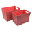 Multi-purpose basket Versa Rocha polypropylene 2 Pieces (21,5 x 22,5 x 33 cm)