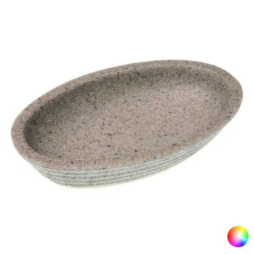 Soap dish 2 x 10 cm polyresin Oval