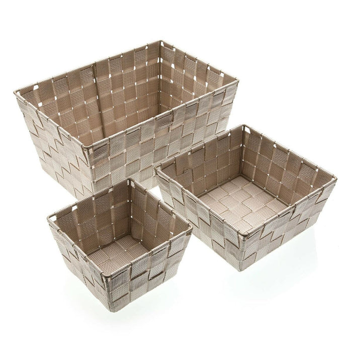 Multi-purpose basket Versa Beige Bath & Shower 19 x 9 x 19 cm