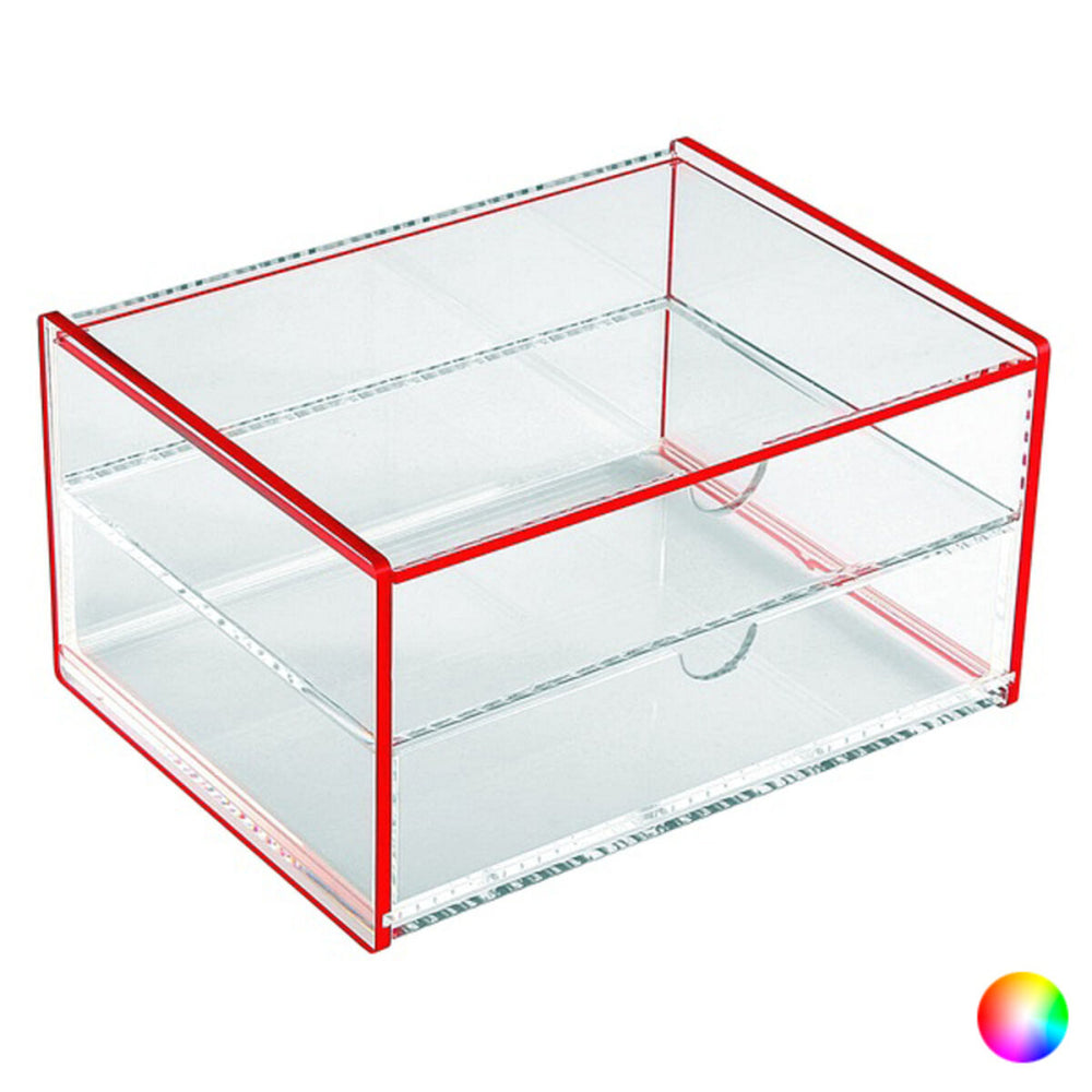 Box with compartments polypropylene (13 x 9,2 x 17,1 cm)