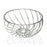 Fruit Bowl Metal Chromed (28 x 14 x 28 cm)